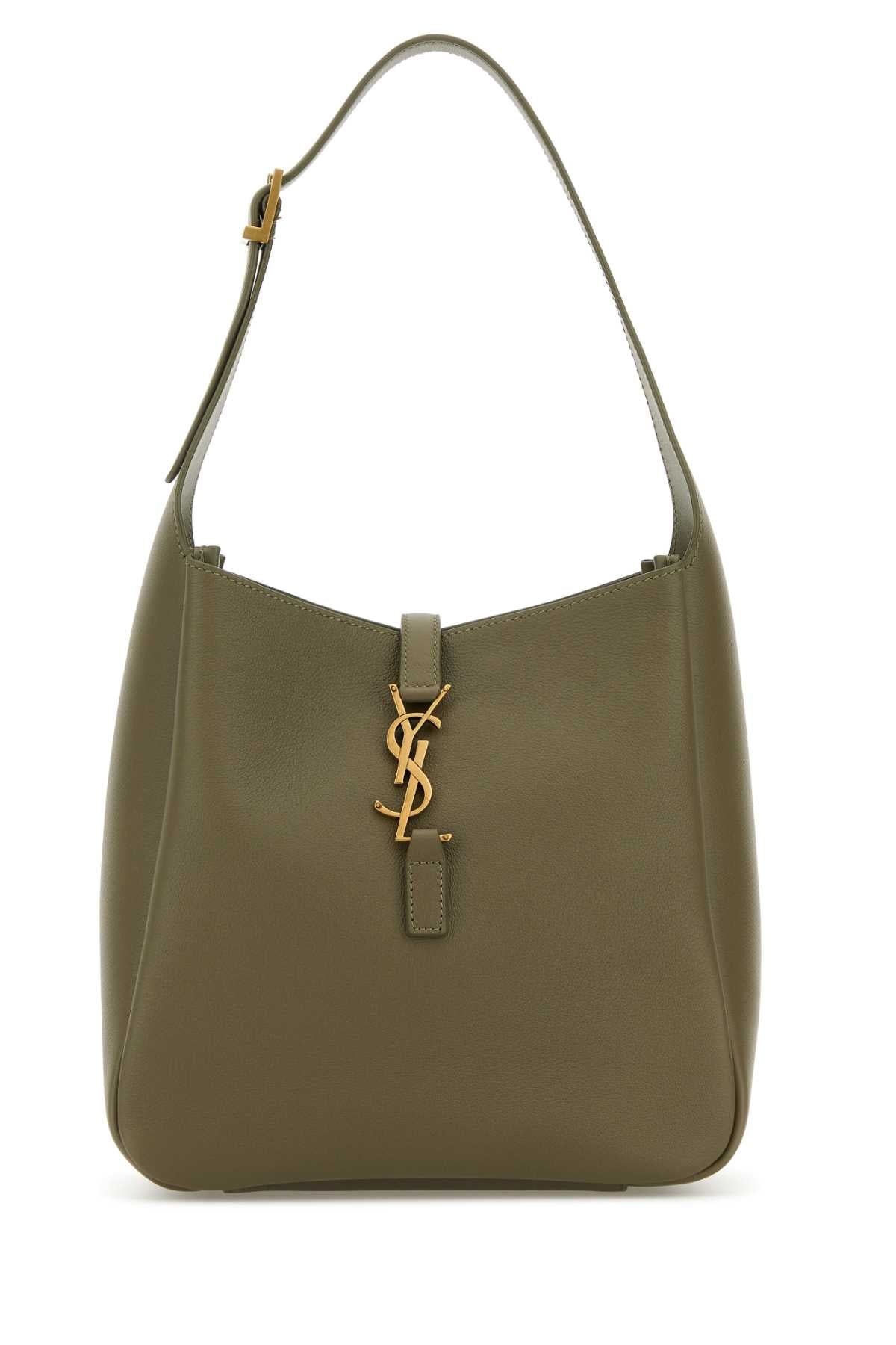 Khaki Leather Small Le 5 Ã 7 Soft Shoulder Bag Strongmoss Borse A Mano