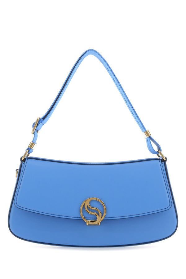 Stella McCartney Leather shoulder bag in blue