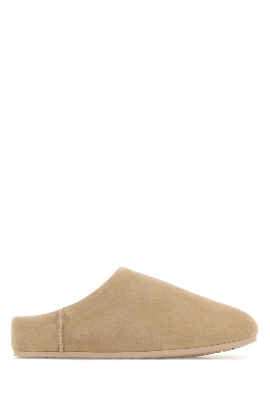 UGG Elea 100% Leather slipper in beige
