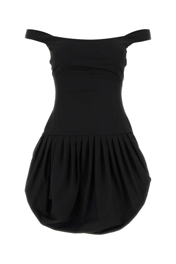 Magda Butrym Exterior: 100% Polyester; Lining: 100% Silk dress in black