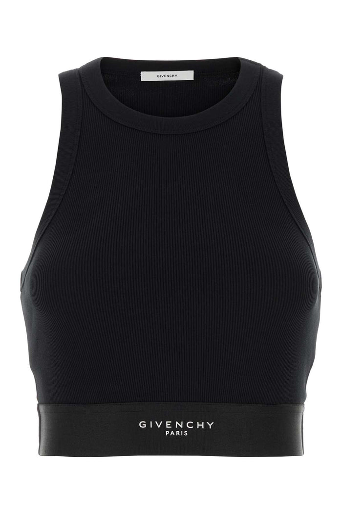 Black Exterior: Cotton Elastane T-shirt