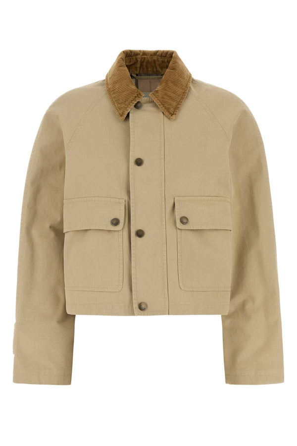 Burberry Exterior: 100% Cotton jacket in beige