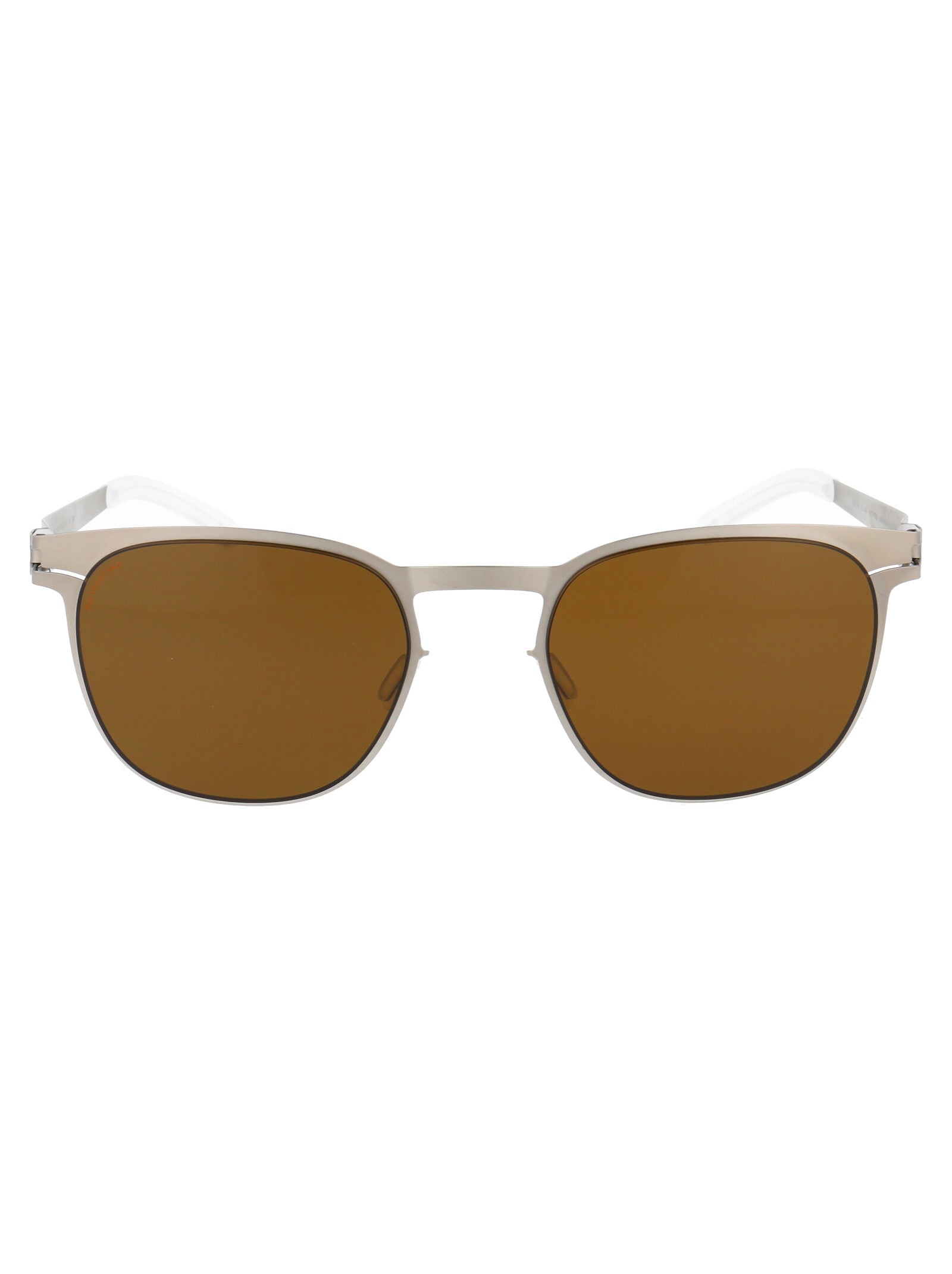 Matte Silver Metal Sunglasses