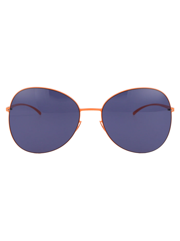 Mmesse025 443 E19 Apricot Indigo Solid Metal Sunglasses