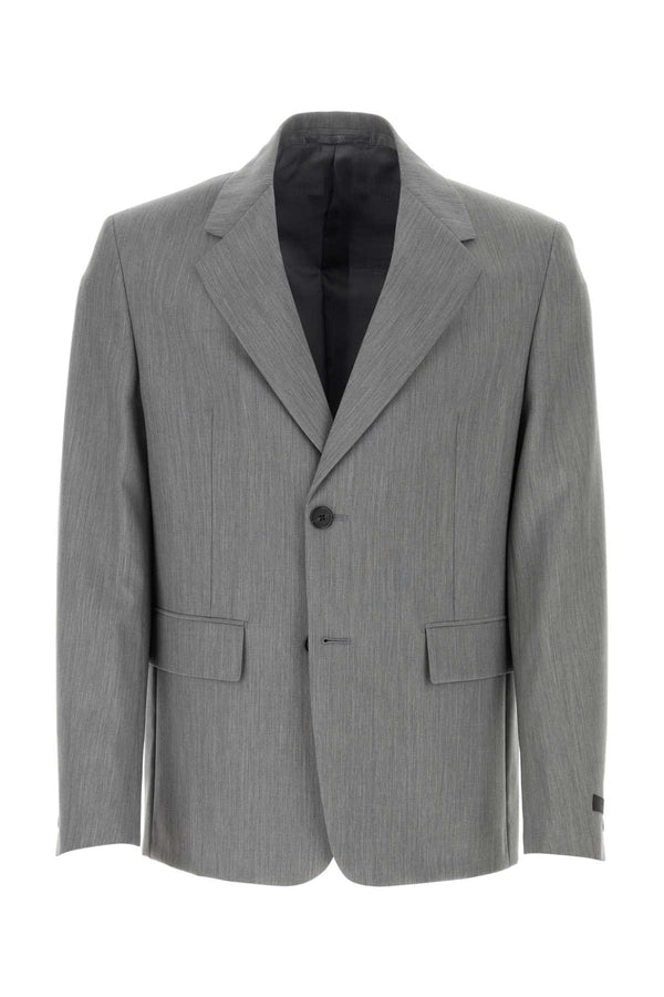 Prada 50% Wool blazer in gray