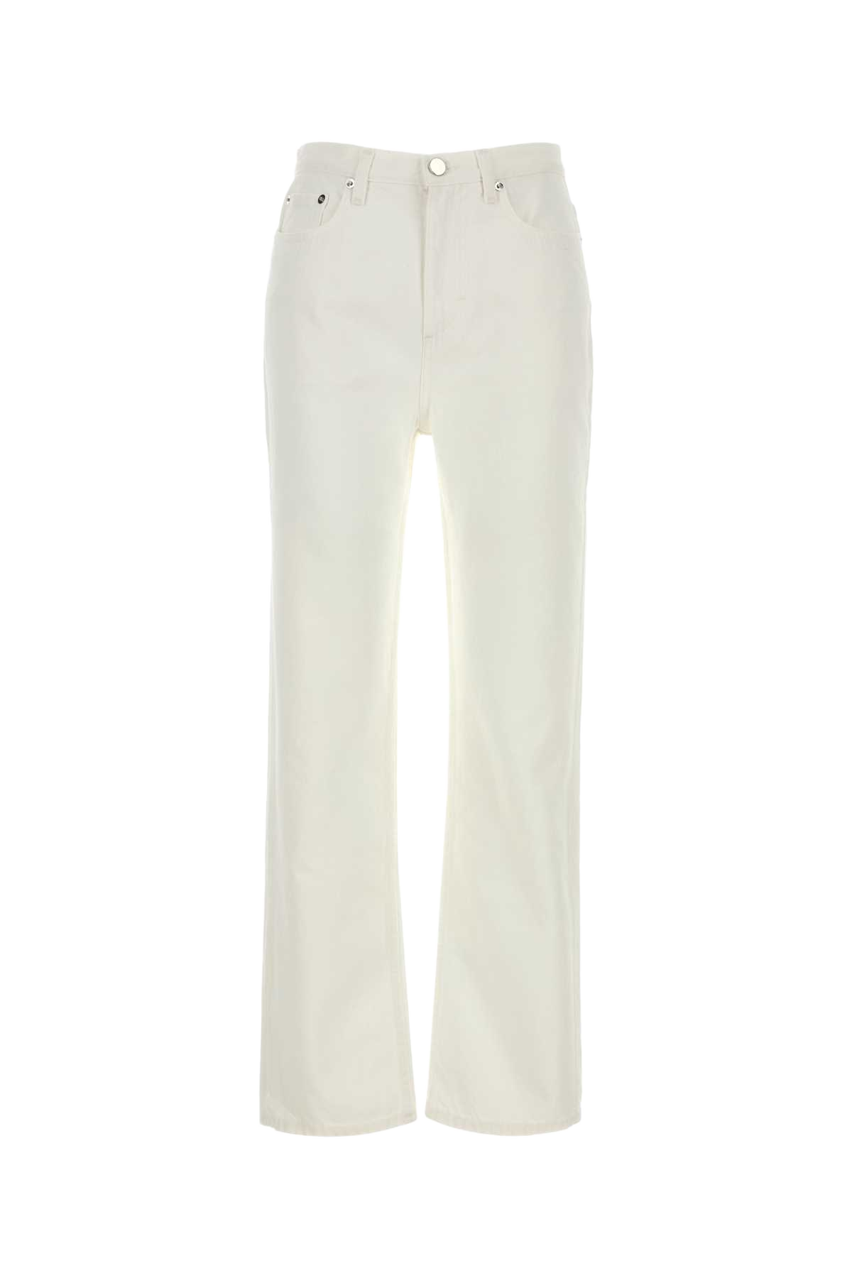 White Denim Jude Jeans Ivory Exterior: Cotton