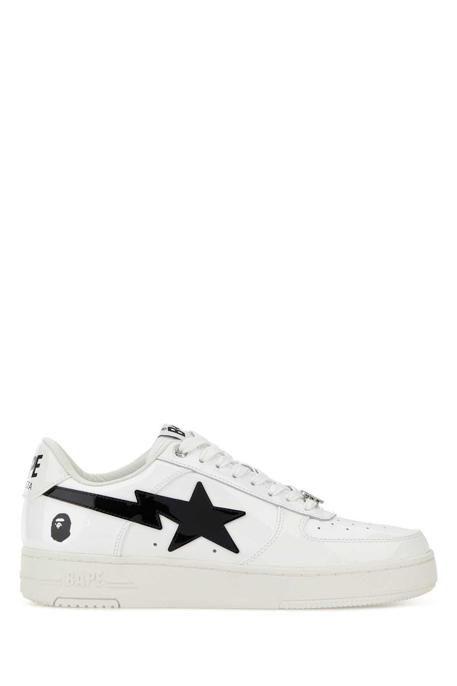 Bape Exterior: 100% Bovine leather sneaker in white