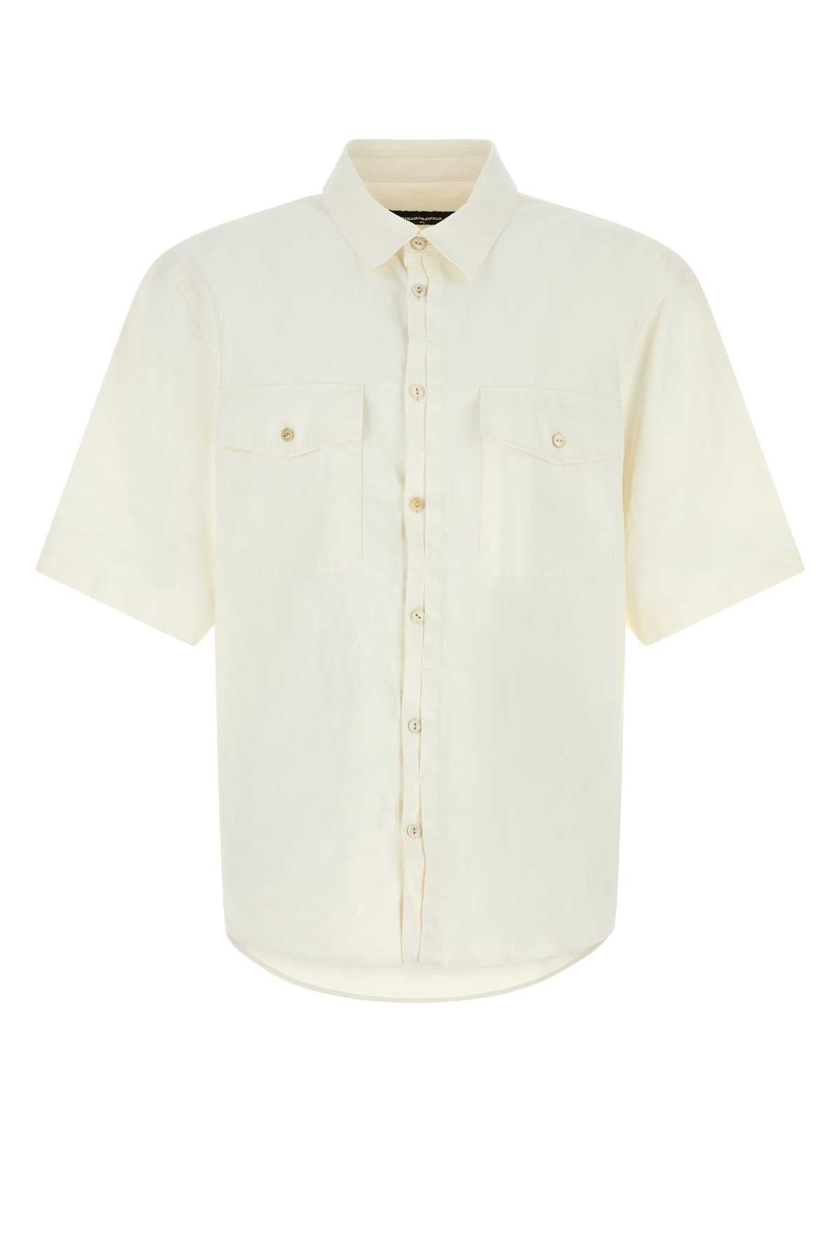 White Linen Shirt Exterior: Camicie