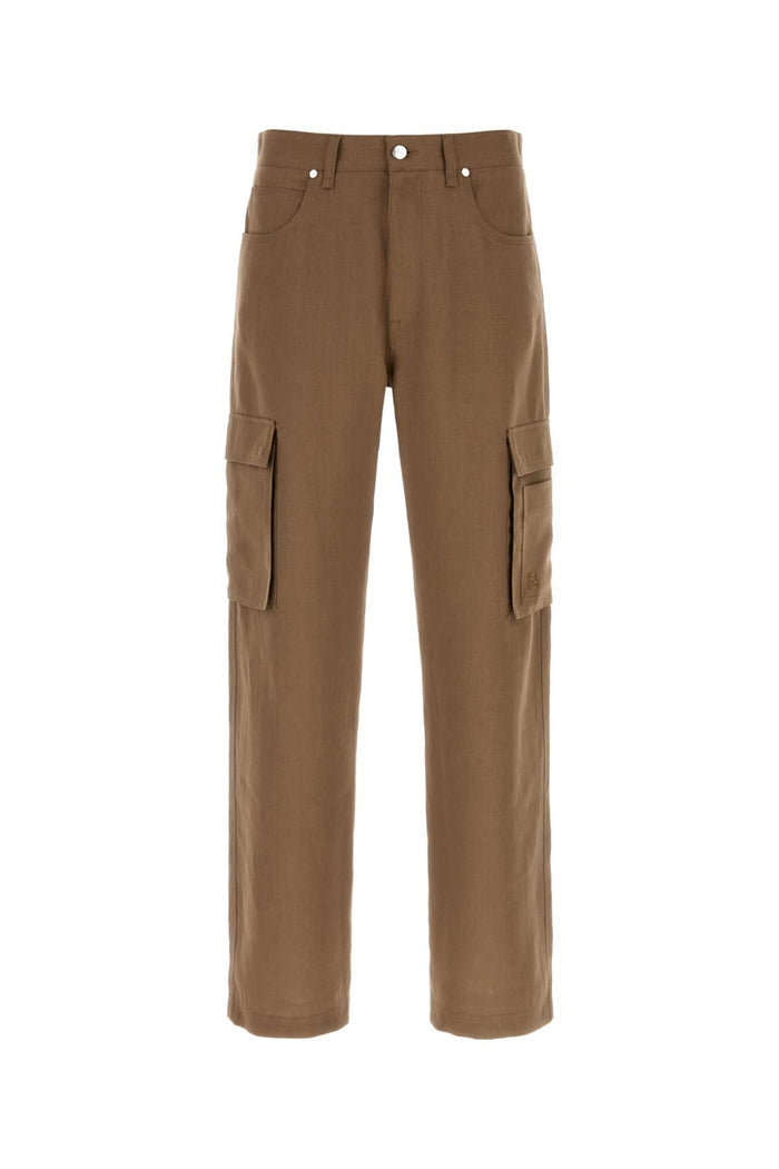 Gianduia Sample Size: Linen Pantaloni
