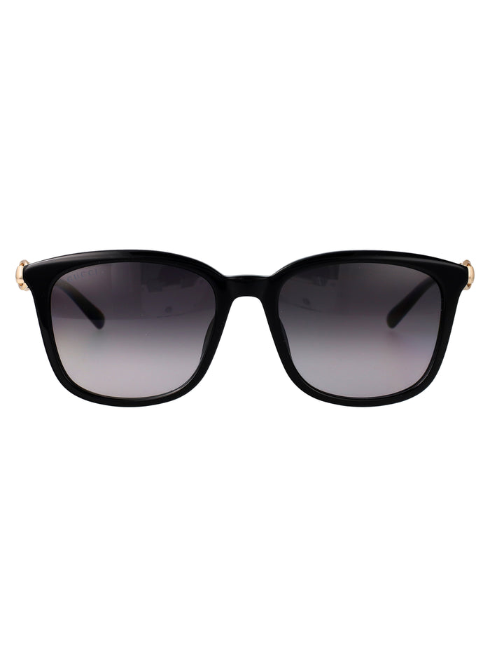 Gg2057sk Black-black-grey Acetate Sunglasses