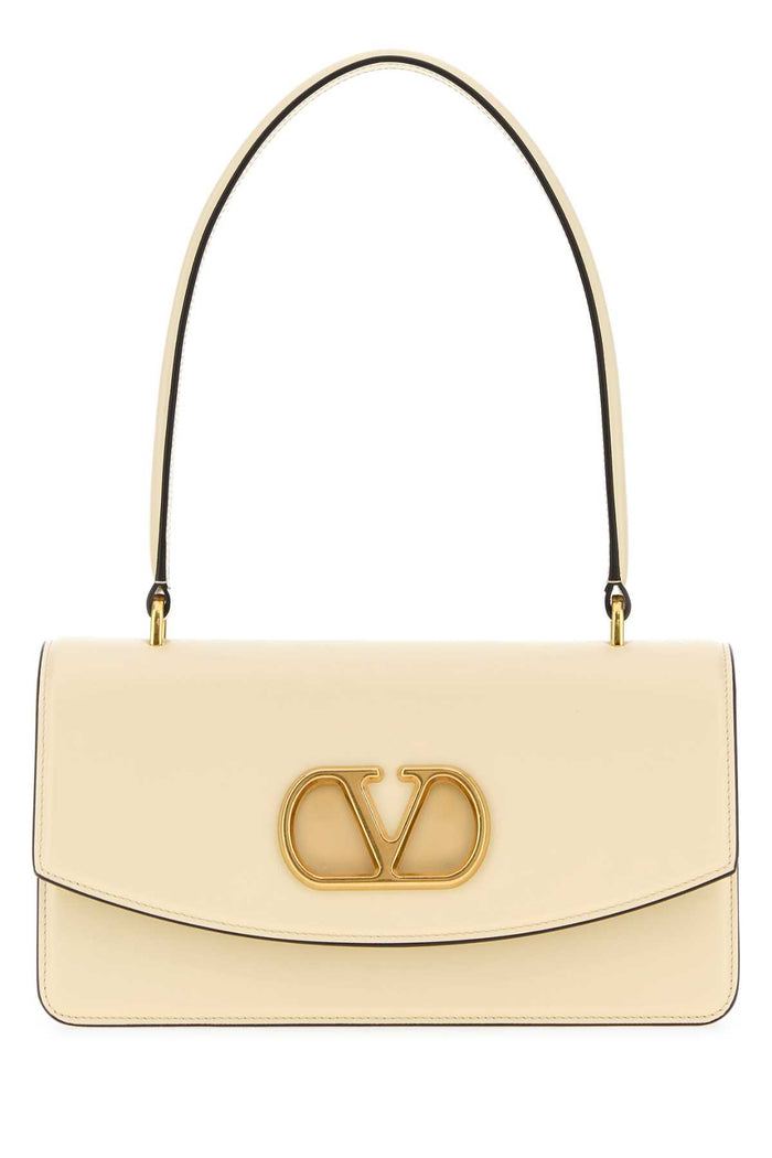 Ivory Leather Vain Shoulder Bag Butterwhite Borse A Mano