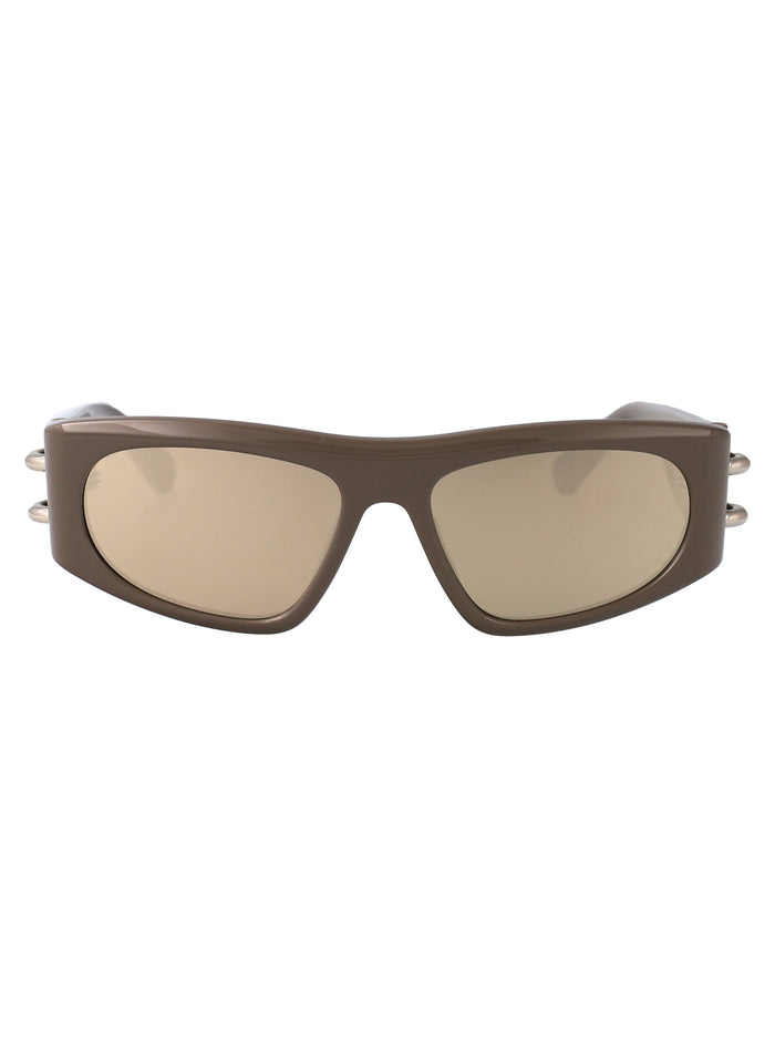 Am0471s 004 Brown-brown-silver Injected Sunglasses