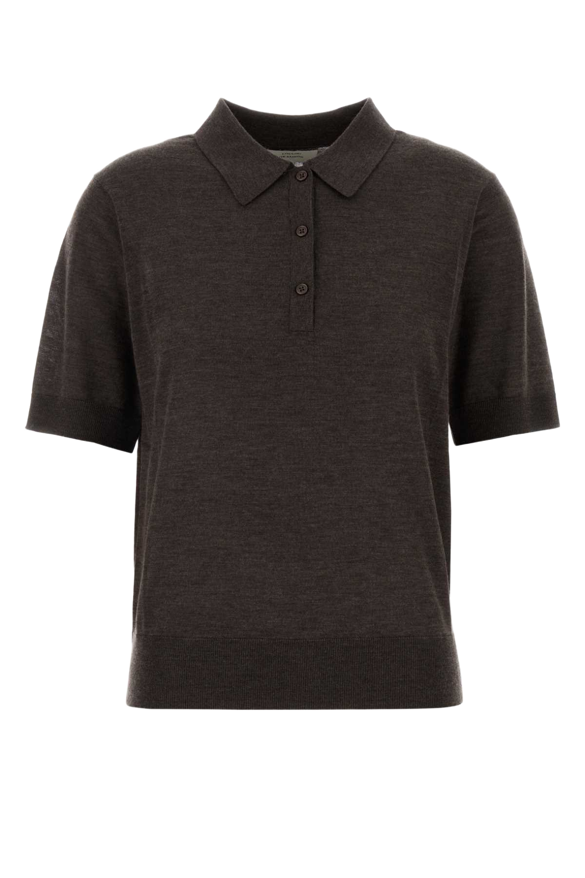 Dark Brown Cashmere Migo Polo Shirt Brownmelange Exterior