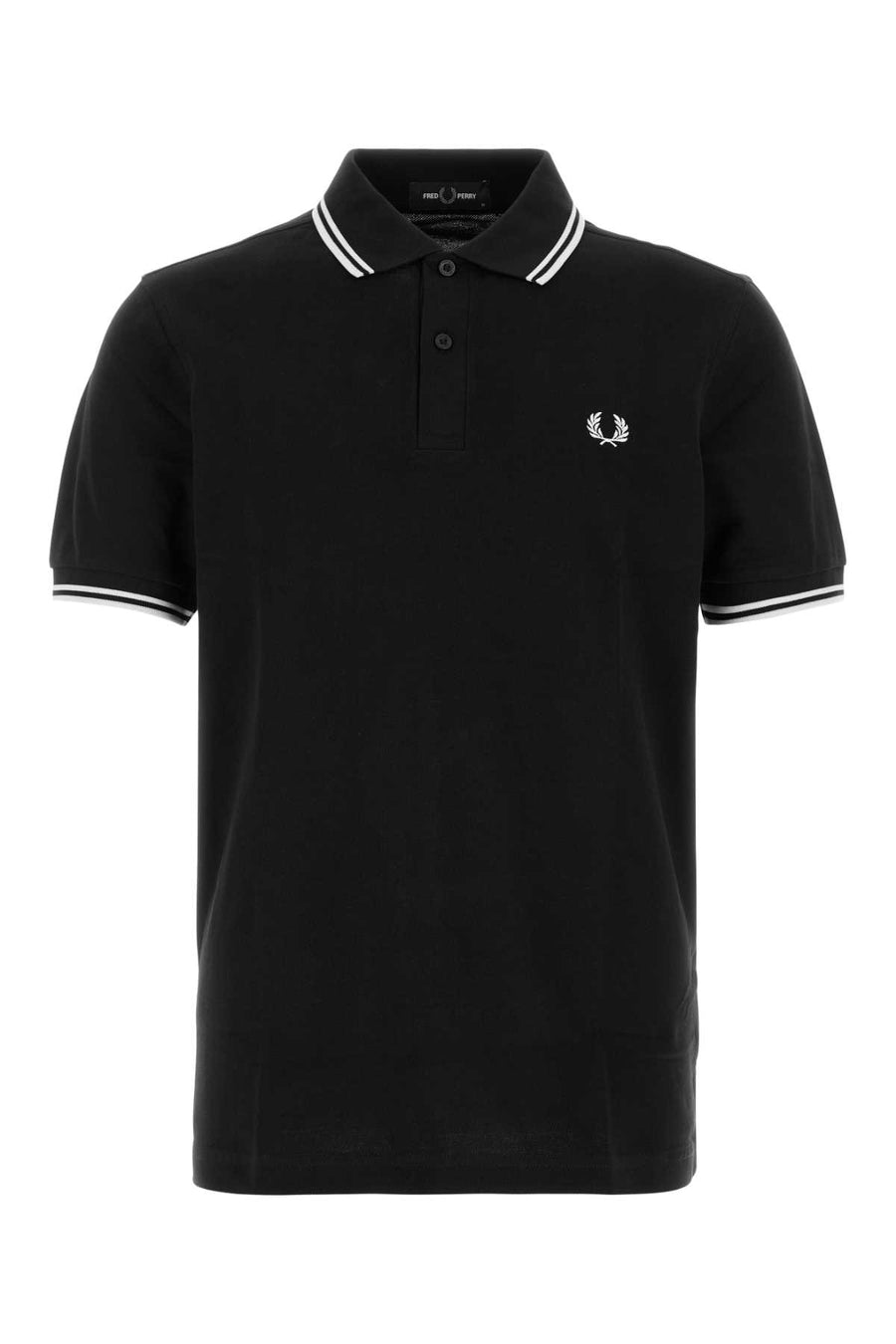 Fred Perry Twin 100% Cotton polo shirt in black
