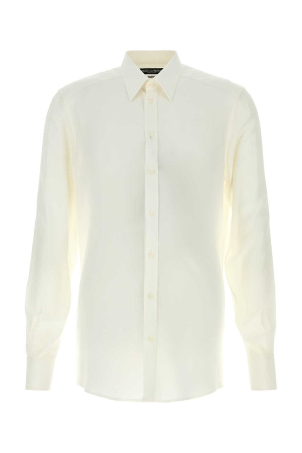 Dolce & Gabbana 100% Silk shirt in white