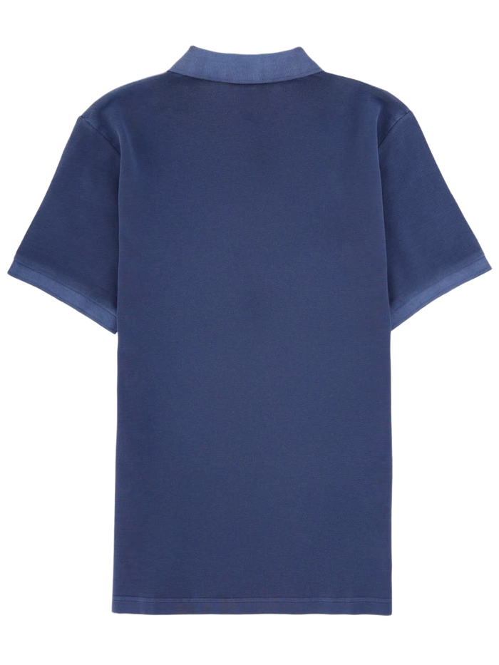 Polo With Logo Blue Cotton Shirts