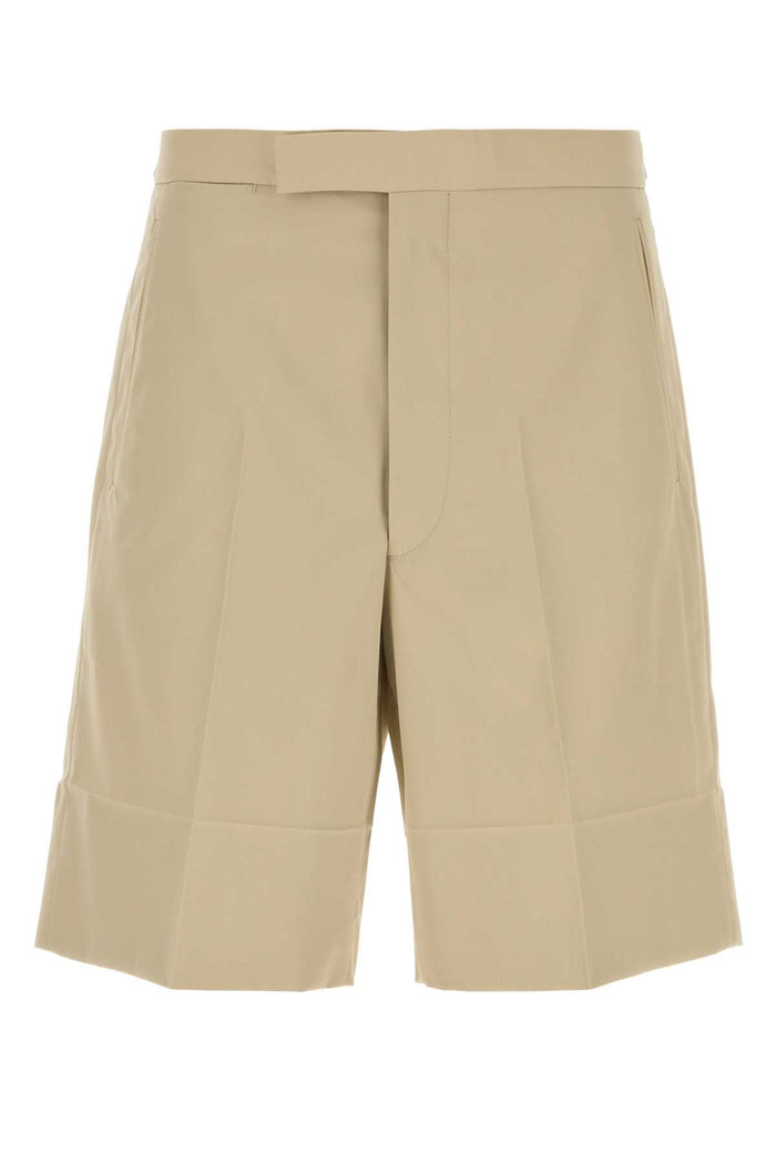 Sand Cotton Bermuda Shorts Sabbia Exterior