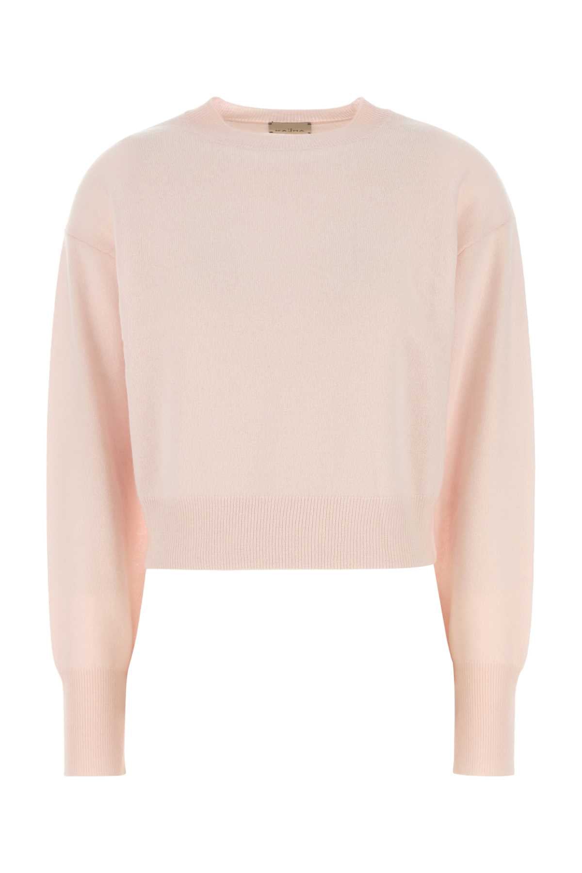 Pastel Pink Cashmere Menorca Sweater Nude Exterior: Organic Maglie