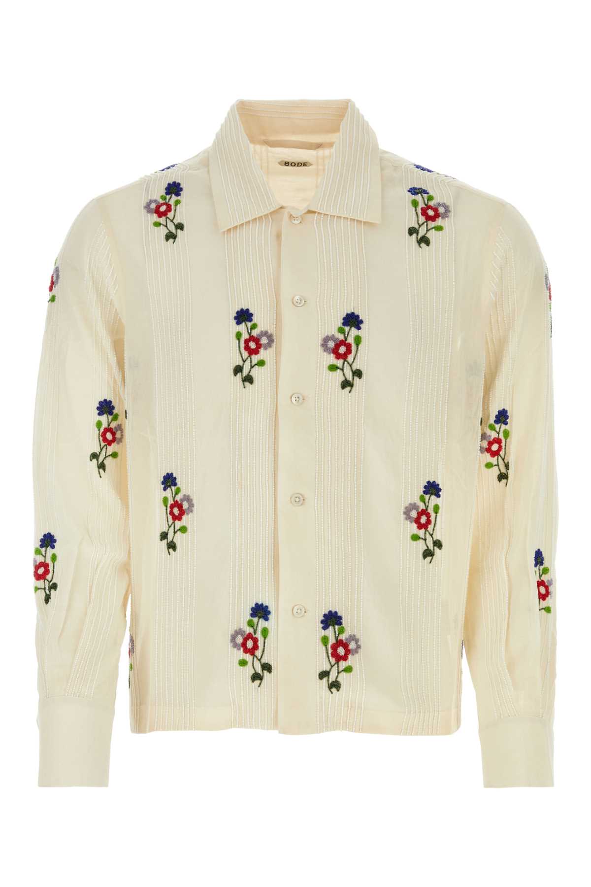 White Multi Exterior: Cotton Camicie