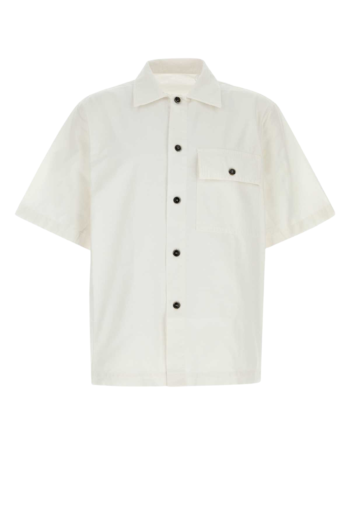 White Cotton Shirt Bianco Exterior: Camicie