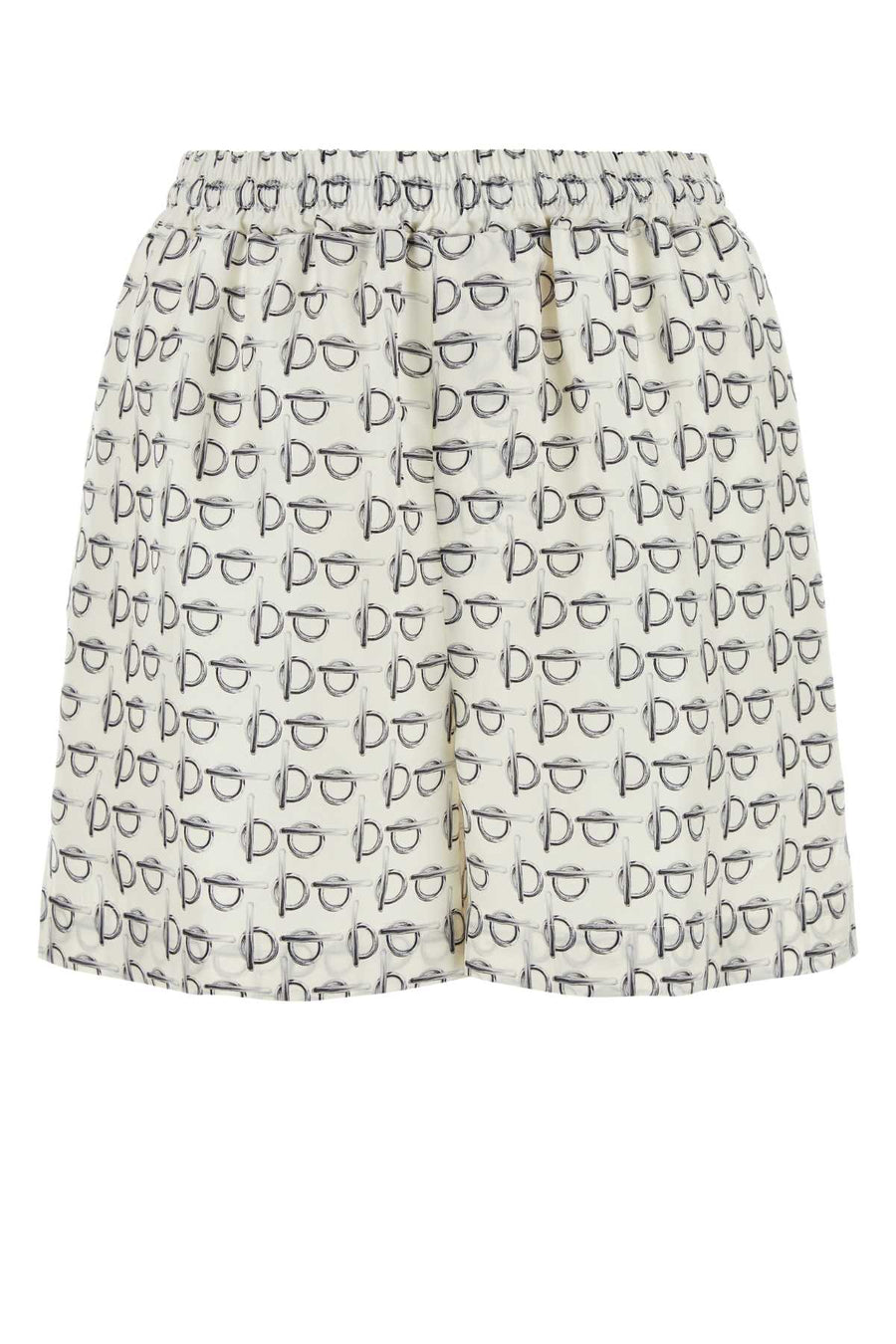 Burberry 100% Silk shorts in white