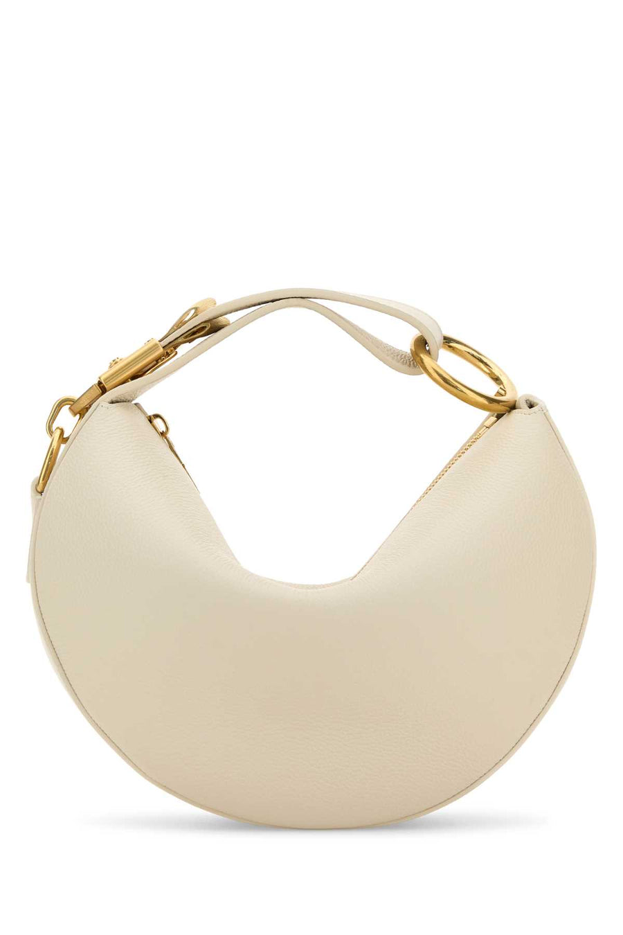 Burberry Exterior: 100% Calf Lining: 100% Suede Finishing: Antiqued golden metal shoulder bag in beige