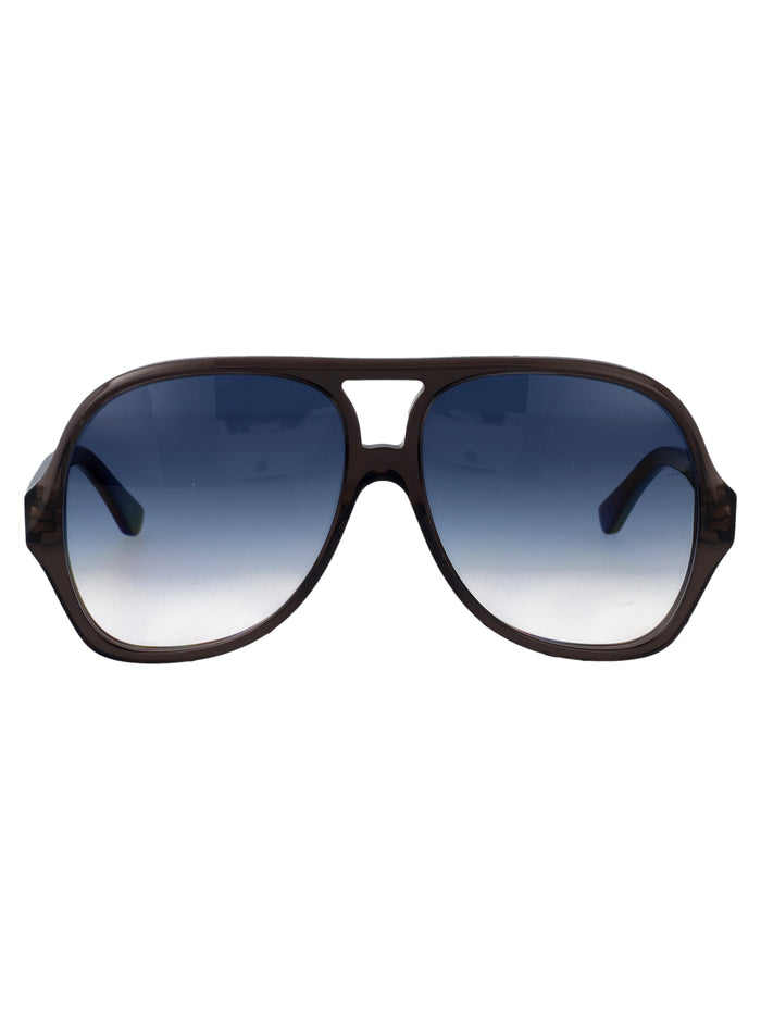 Grey-grey-blue Recycled Acetate Sunglasses