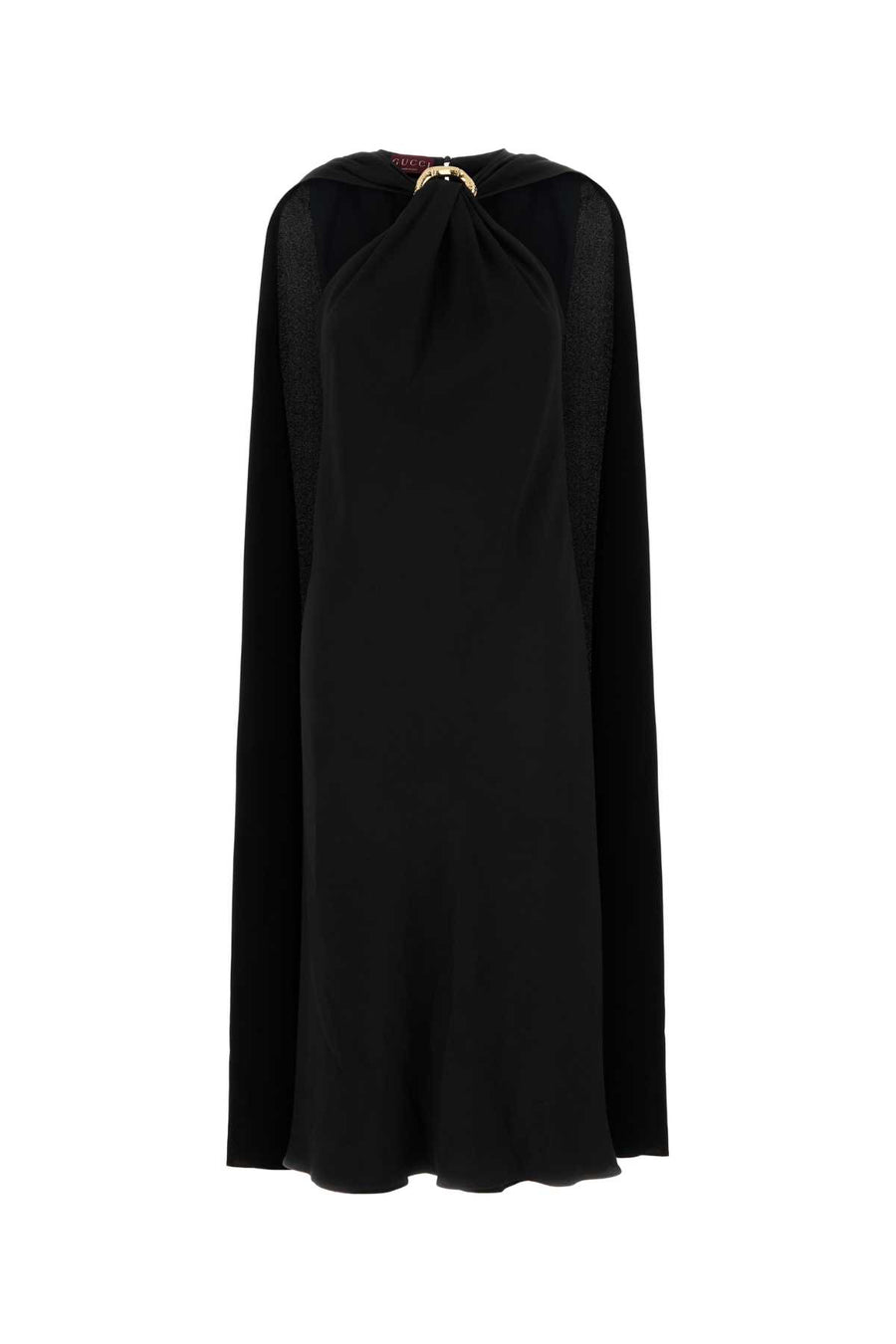 Gucci Exterior: 3% Acetate 47% Viscose; Lining: 75% Acetate 25% Silk dress in black