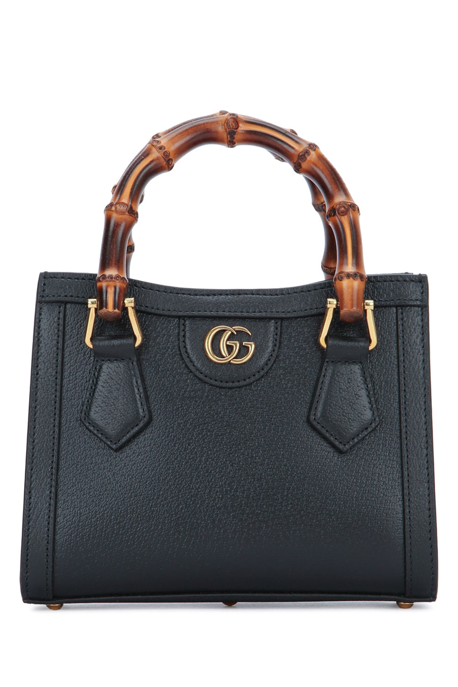 Gucci With Calf skin top handle bag in black