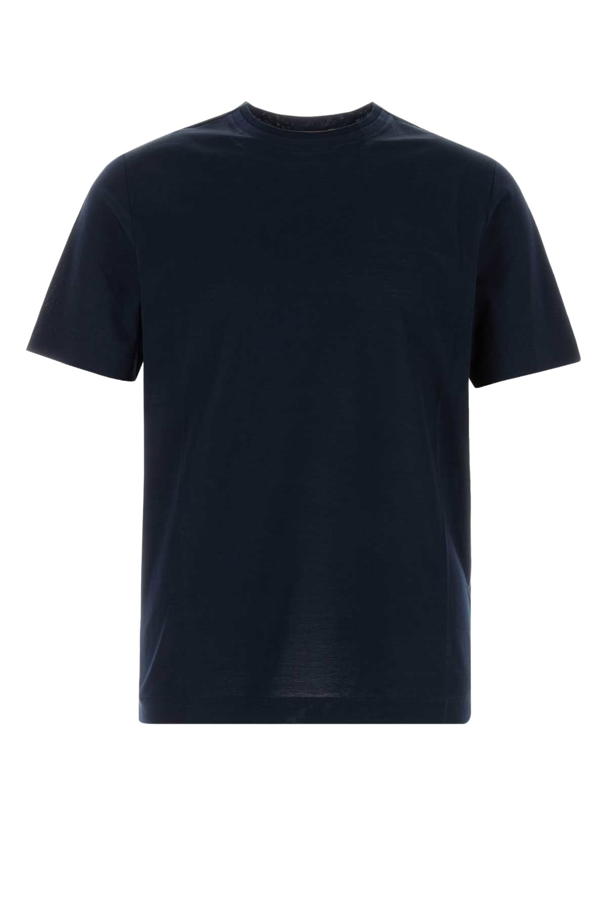 Midnight Blue Cotton T-Shirt Exterior
