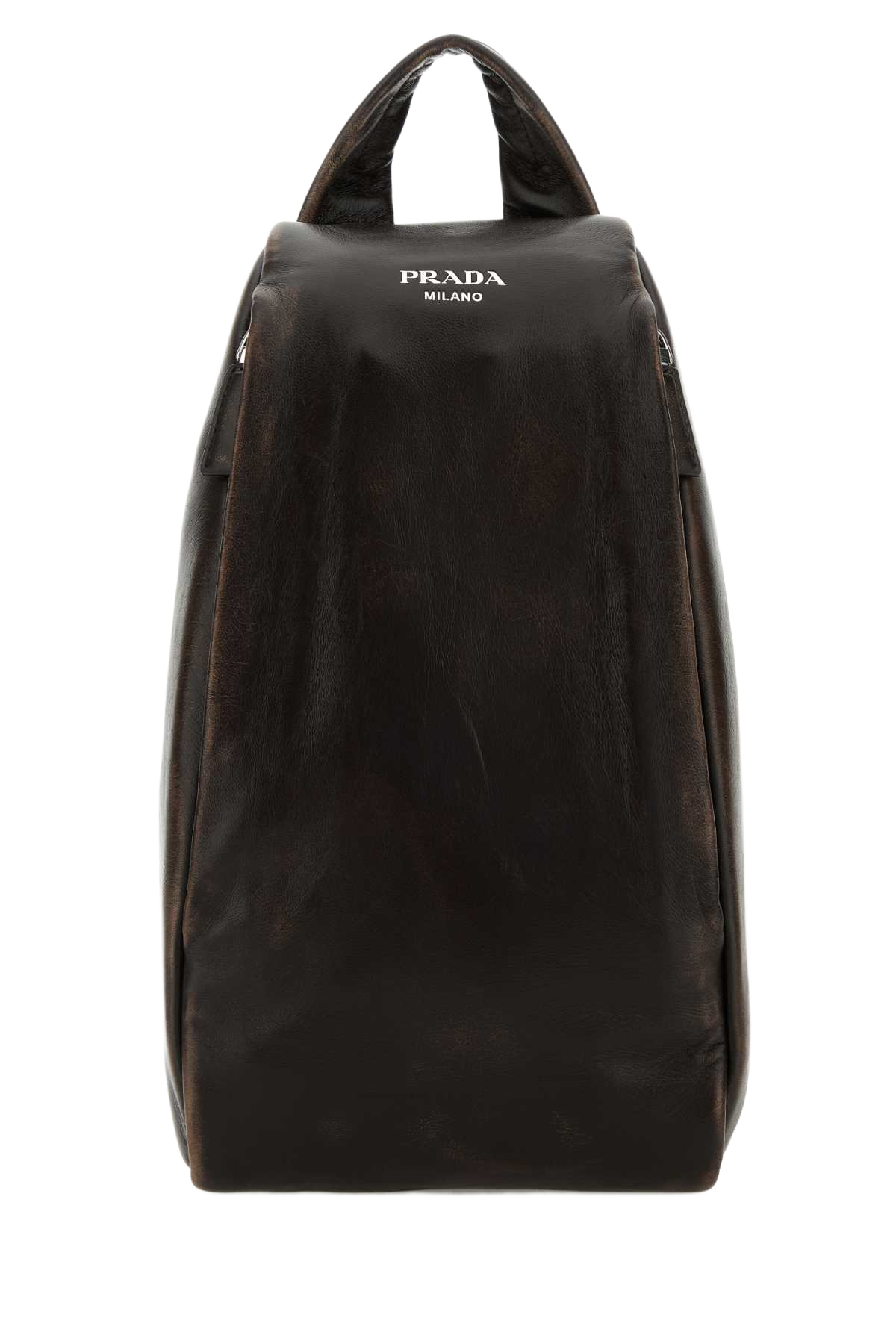 Dark Brown Nappa Leather Backpack Moro Zaini