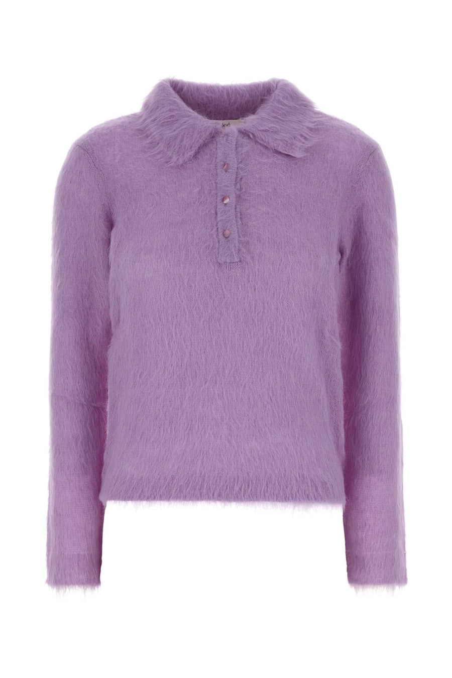 Chloé 78% Wool polo shirt in purple