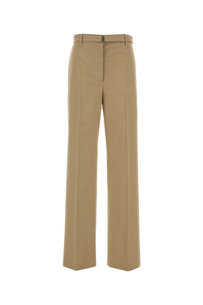 Beige Cotton Pant Corda Exterior: Pantaloni