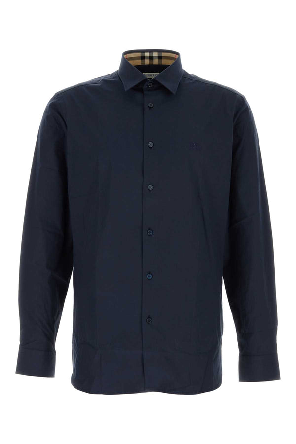 Burberry 96% cotton shirt in navy