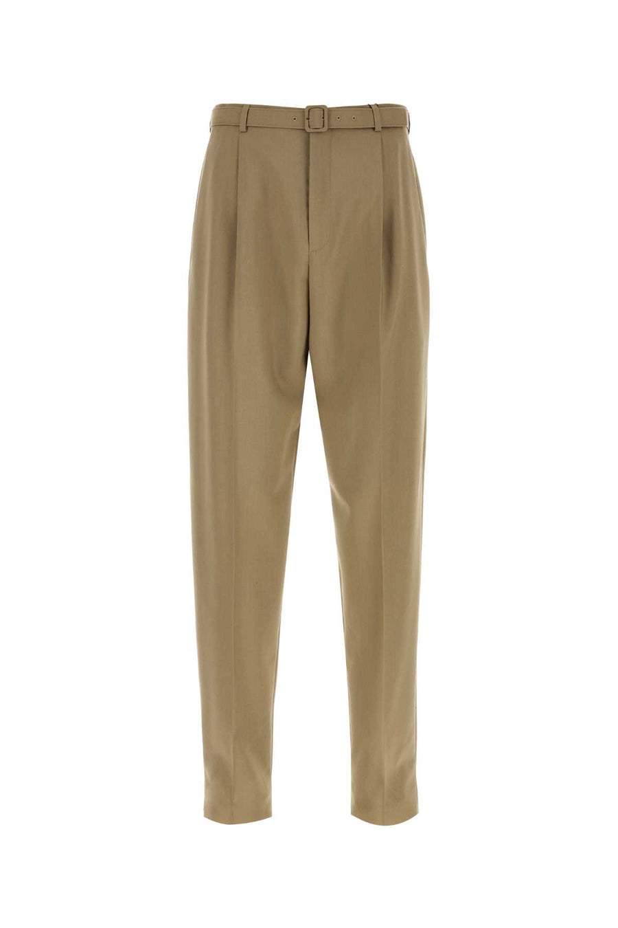 Saint Laurent 86% Wool trousers in beige