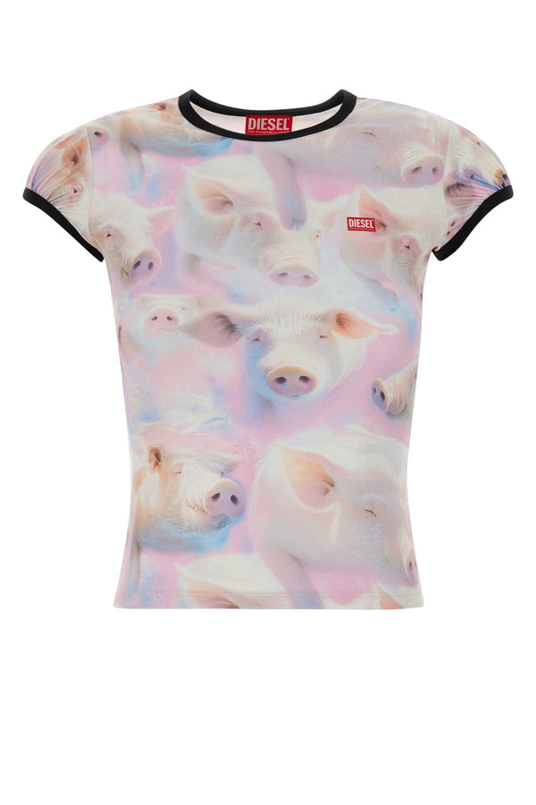 Diesel 94% Polyester t-shirt in multicolor