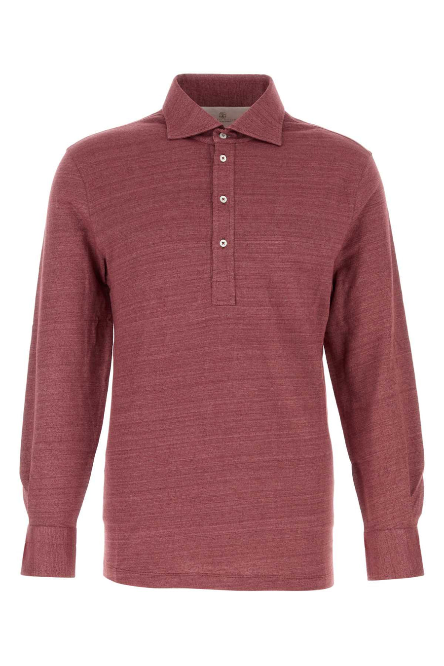 Brunello Cucinelli 74% Linen polo shirt in purple