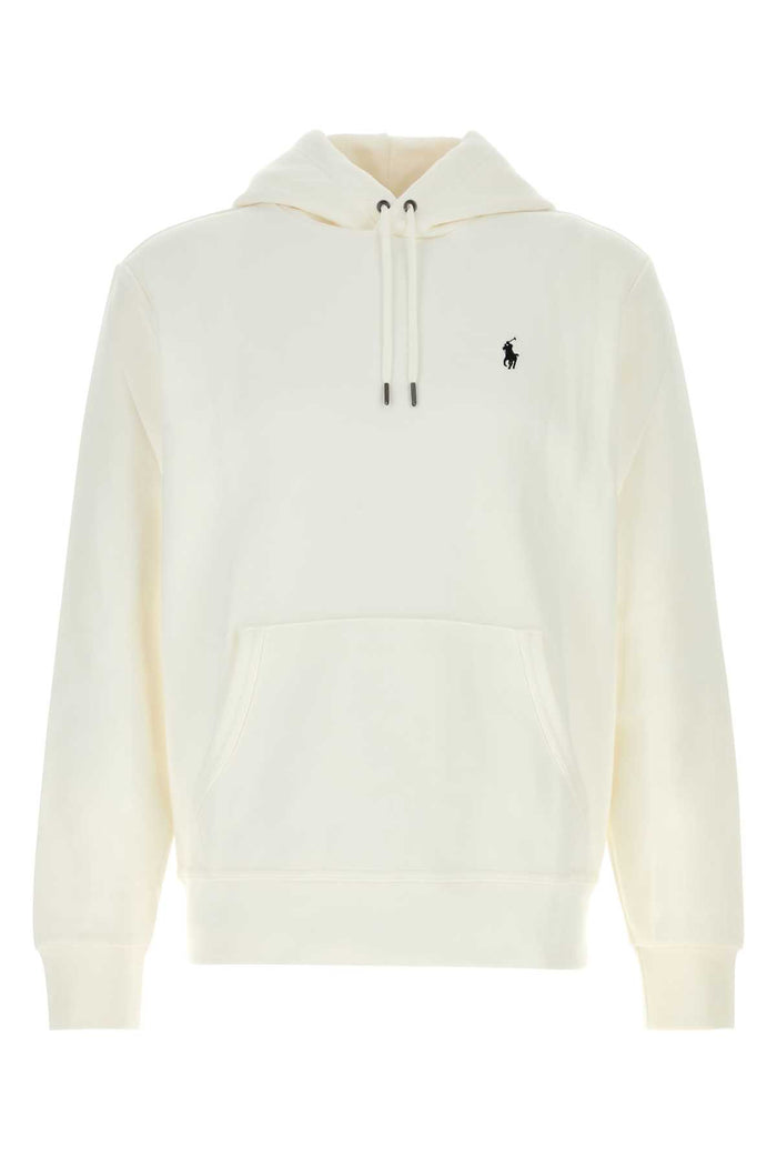White Cotton Blend Sweatshirt Whitec9760 Exterior: Polyester Felpe