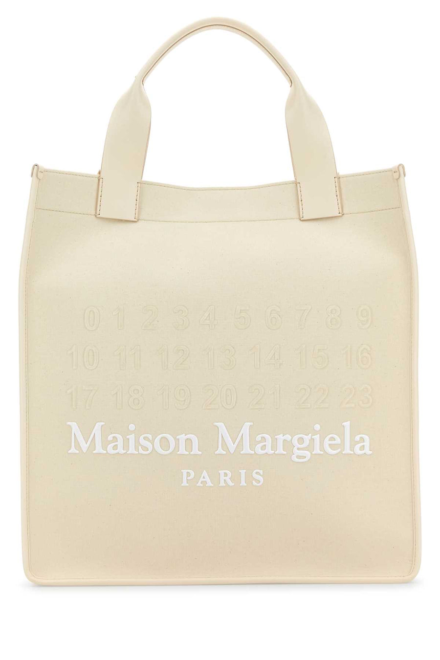 Maison Margiela Shopping Exterior: 100% Fabric tote bag in beige