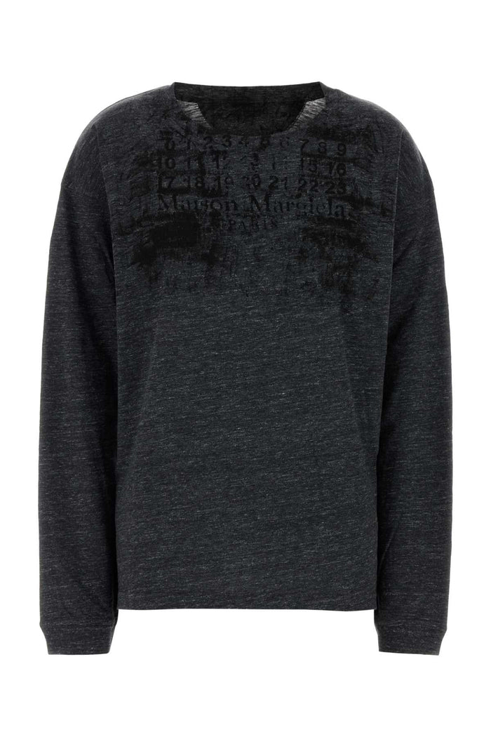 Darkgreymelange Exterior: Cotton T-shirt