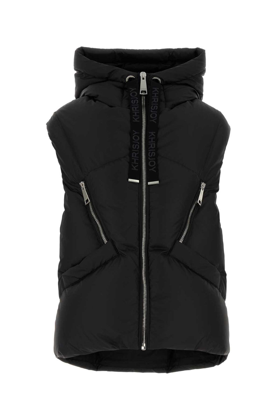 Khrisjoy Iconic Exterior: 84% Polyester 16% Polyurethane; Lining: 100% Polyester; Padding: 90% Down 10% Feather vest in black