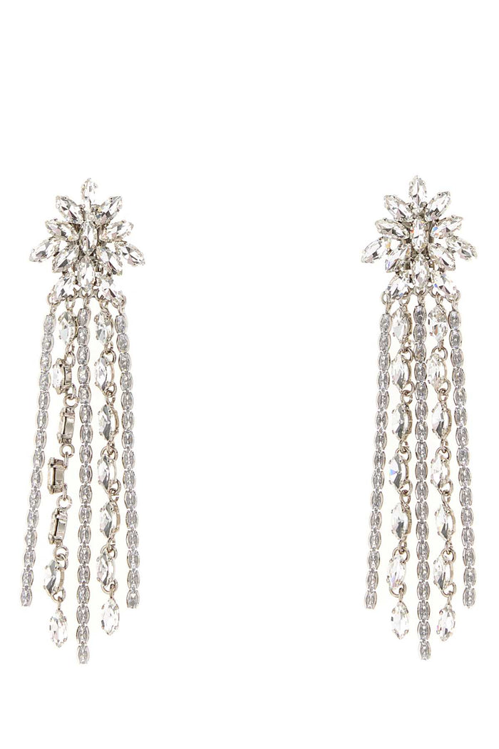 Embellished Metal Earrings Crysilver Orecchini