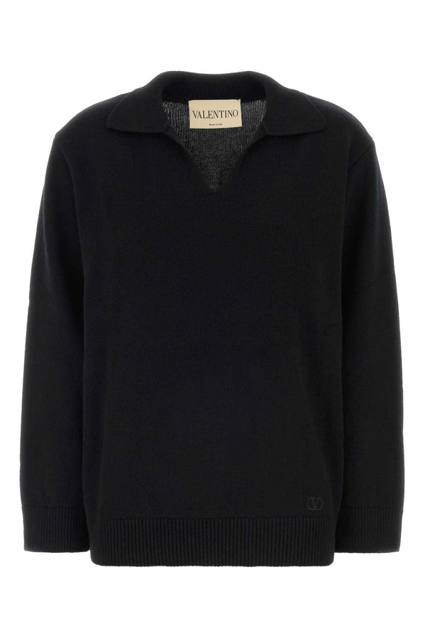 Valentino Garavani Solid 100% Cashmere shirt in black