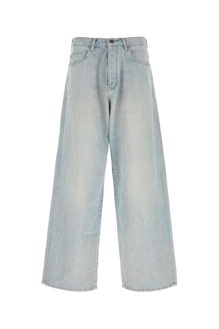 Lightblue Exterior: Cotton Pantaloni