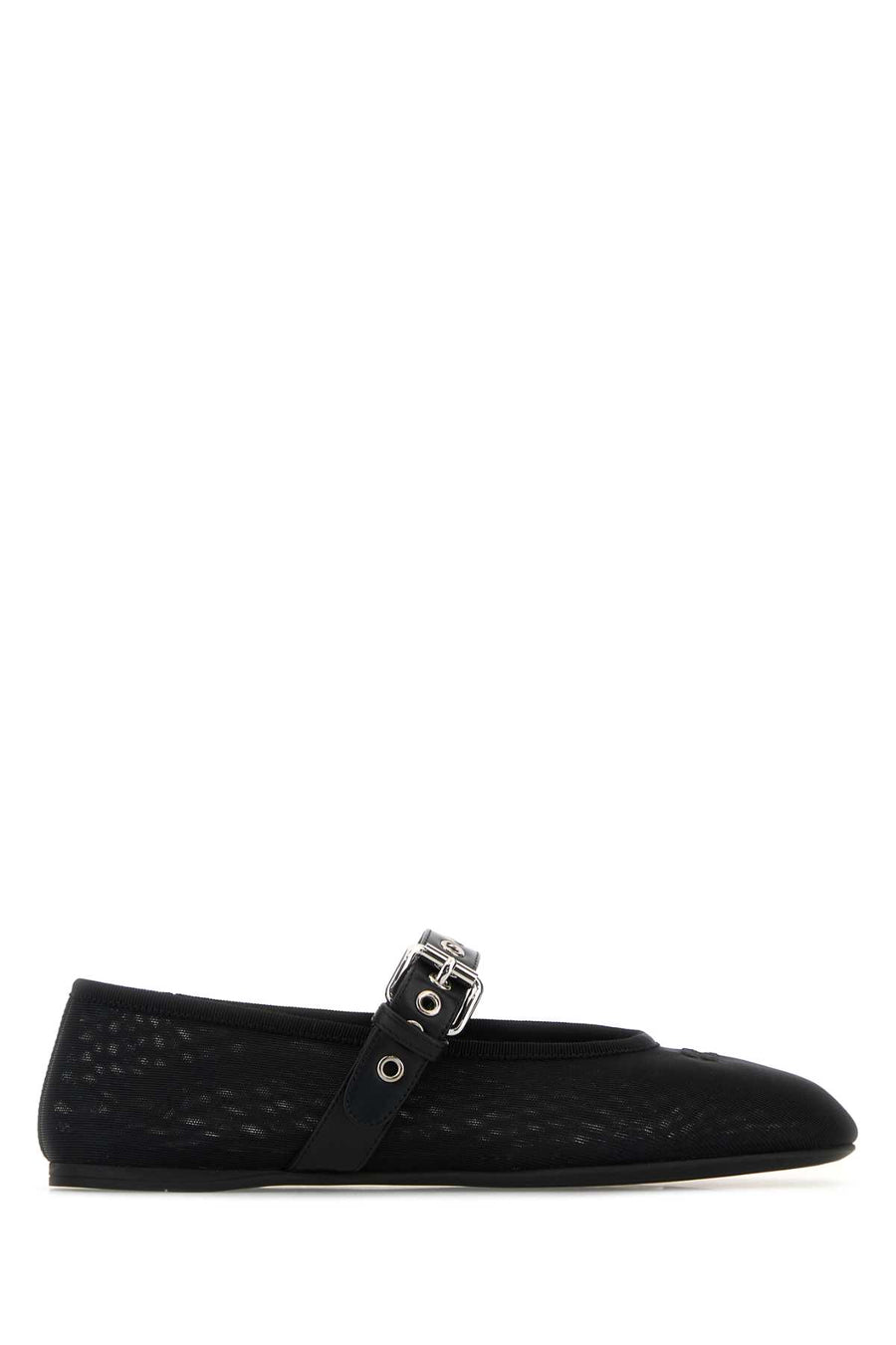 Miu Miu 100% PL (polyester lace) ballet flat in black