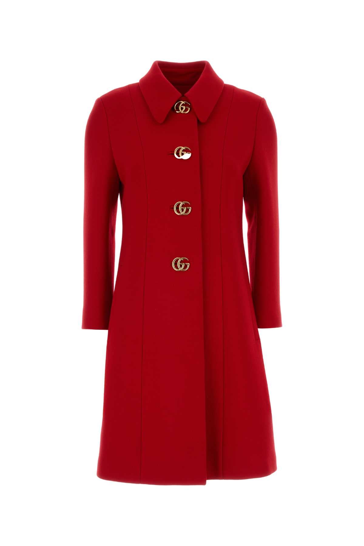 Hibiscusred Wool Cappotti