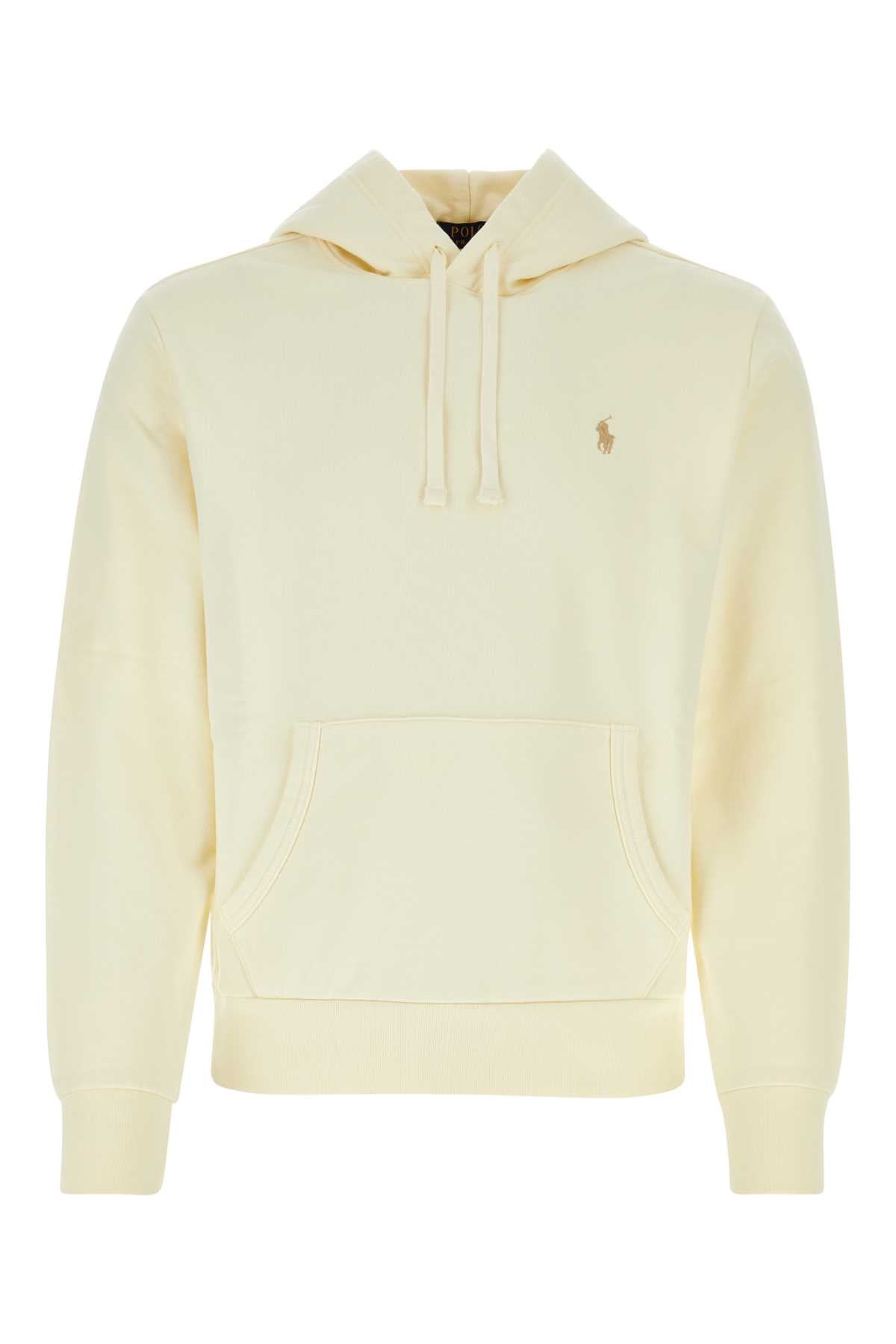 Cream Cotton Sweatshirt Exterior: Felpe