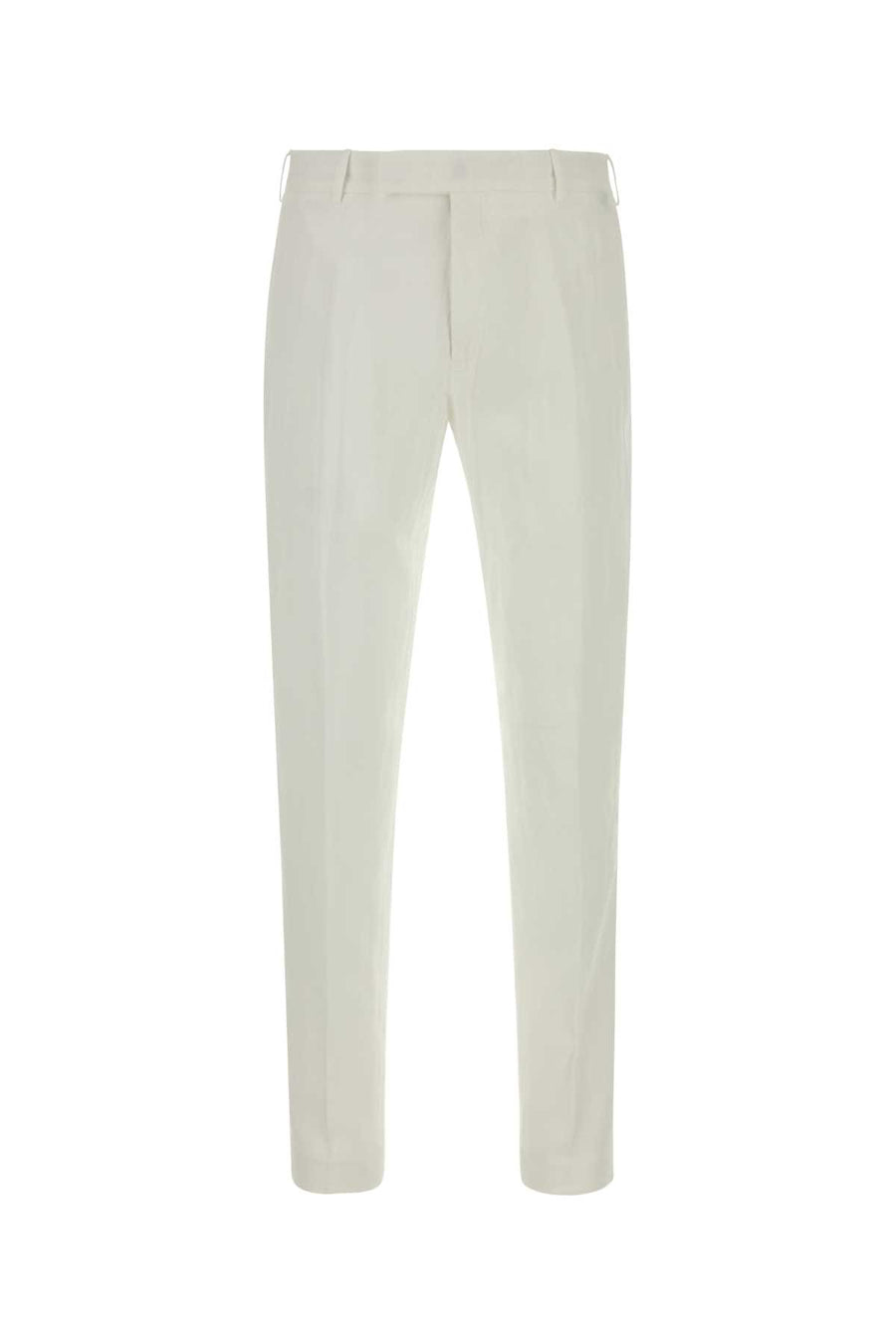 Pt Torino 59% Lyocell trousers in white