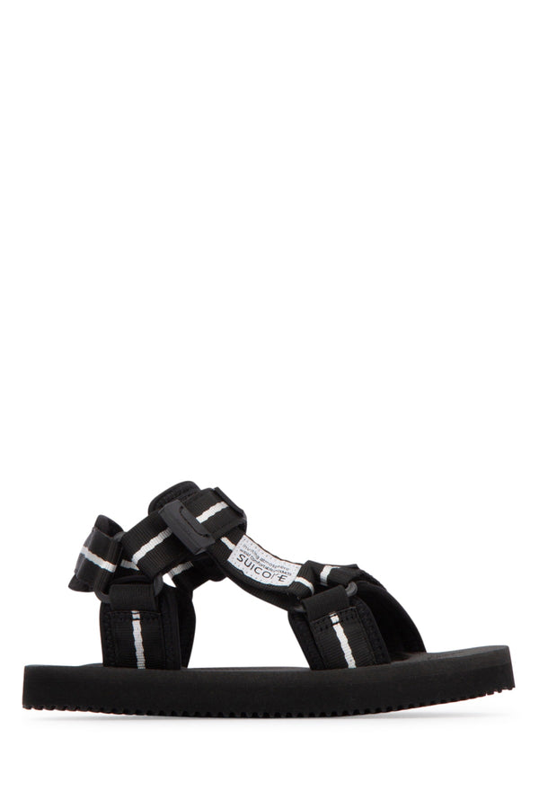 Palm Angels Kids Upper 100% polyamide sneaker in black