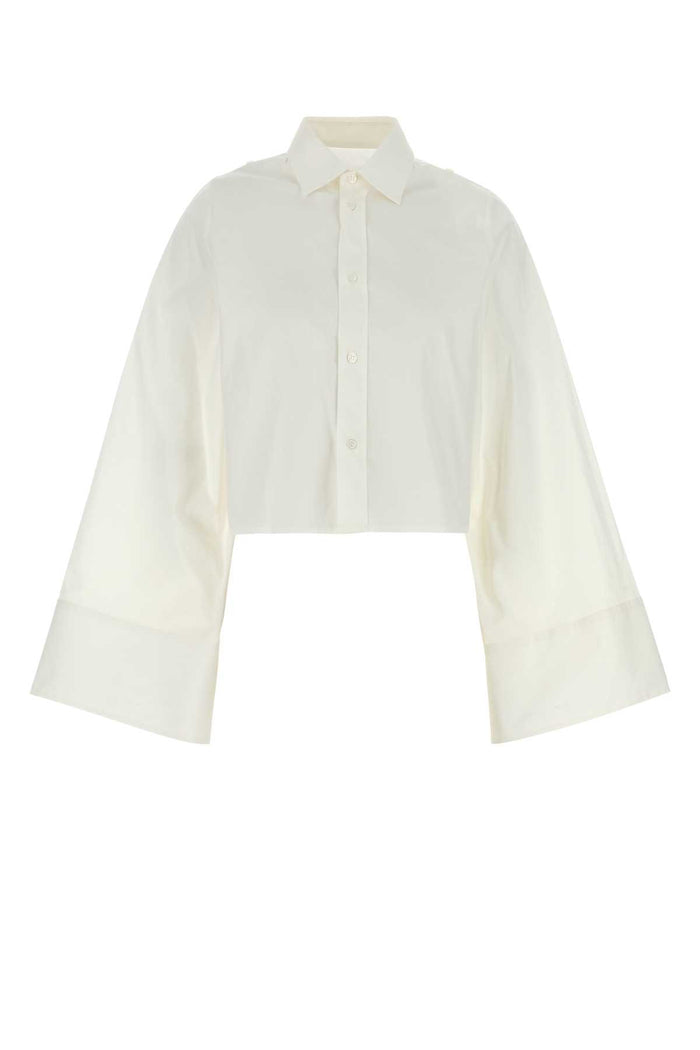 White Poplin Shirt Exterior: Cotton Camicie